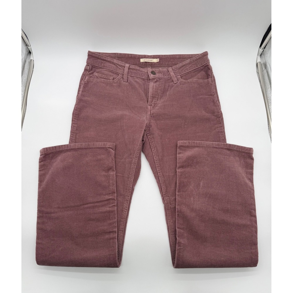 Levis Superlow Boot Corduroy Pants Mauve Purple Low Rise W29 L32 A4679-0018